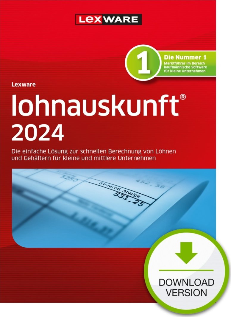 Program Lexware LEXWARE ESD lohnauskunft 2024 ABO Version 1