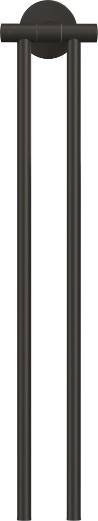 Tesa TESA MOON BLACK Handtuchhalter 2 Handtuchstangen Klebstoff Metall