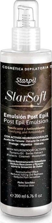 Starpil Emulsija po depiliacijos Starpil StarSoft Post Epil Emulsion, ypač jautriai odai, 200 ml 1