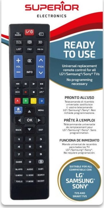 Pilot RTV LG Universalus nuotolinio valdymo pultas, skirtas išmaniesiems televizoriams LG, Samsung, Sony i