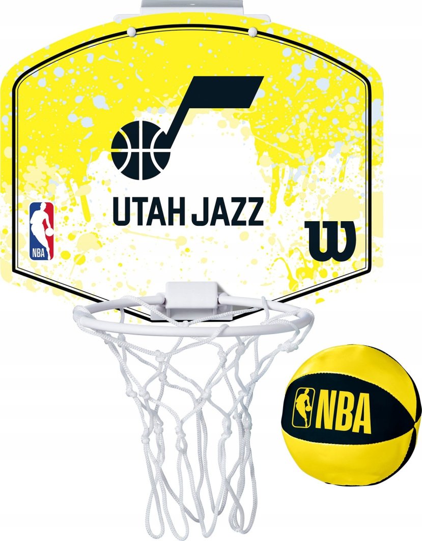 Wilson Wilson NBA Team Utah Jazz Mini Hoop WZ6010102 Żółte One size 1