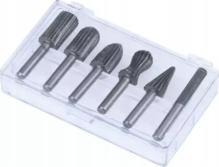 dhira 6個 Dedra Frezy trzpieniowe do metalu 6szt zestaw, trzpień 6mm