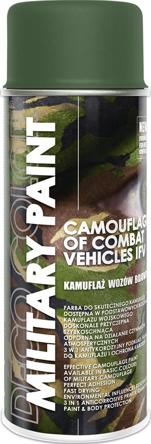DECO COLOR Farba do kamuflażu w sprayu RAL 6003 olive green