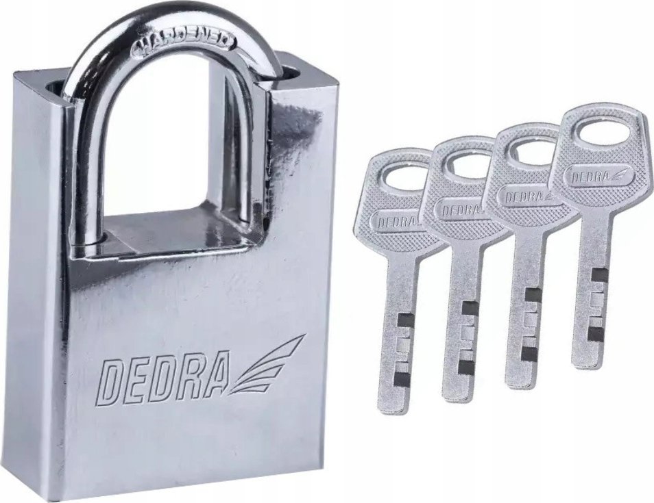 Dedra Kłódka trzpieniowa żeliwna niklowana 40mm 1