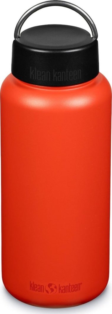 Klean Kanteen Kanteen Wide (mit Wide Loop Cap), 1182ml/40oz, Tiger Lily 1