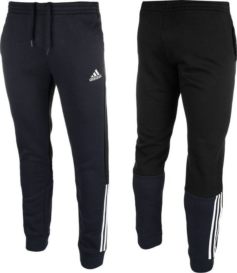 Adidas Spodnie męskie adidas Essentials Colorblock Fleece granatowe HK2884 S 1