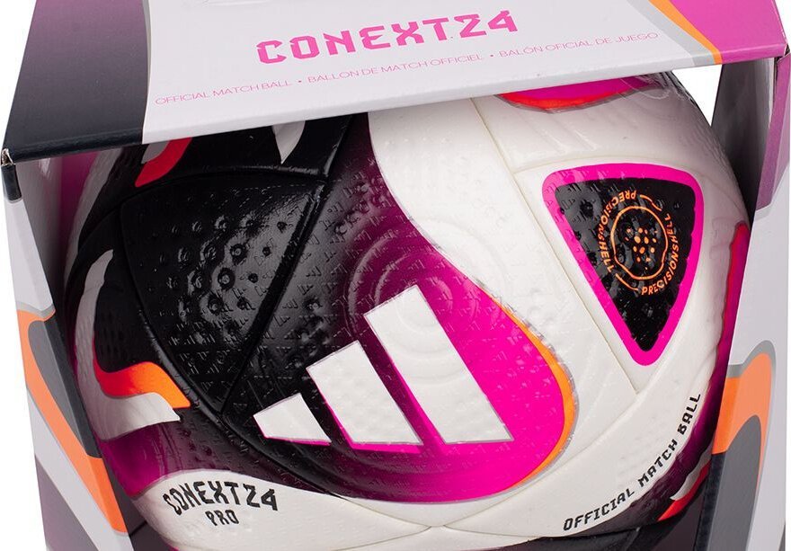 Adidas Piłka nożna Conext 24 Pro biało-różowa IP1616 5 - Morele.net