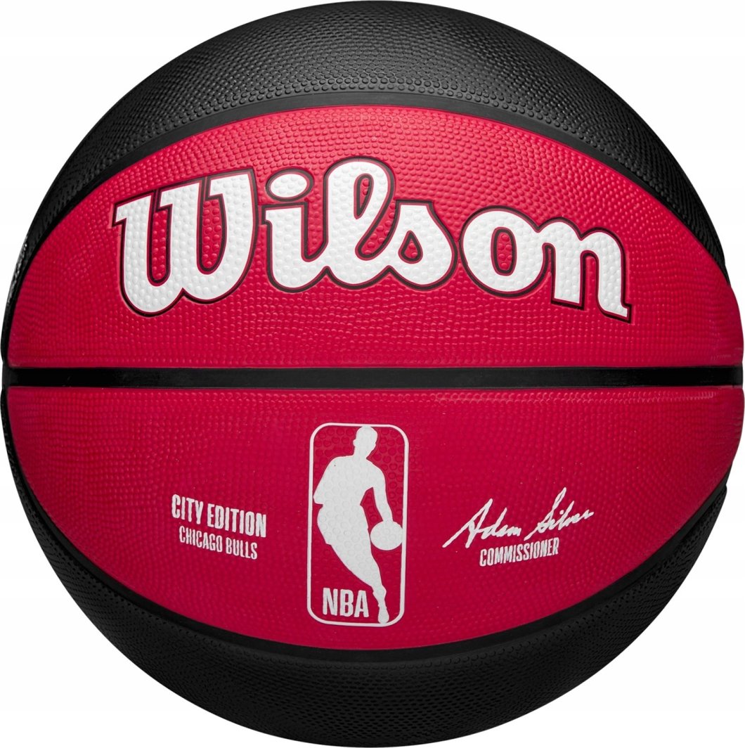 Wilson Wilson NBA Team City Edition Chicago Bulls Out Ball WZ4024205XB Czerwone 7 1