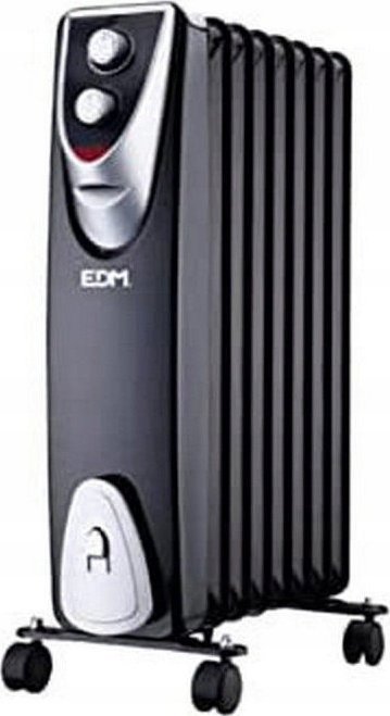 EDM Grzejnik EDM Black Edition Czarny/Szary 1500 W 1