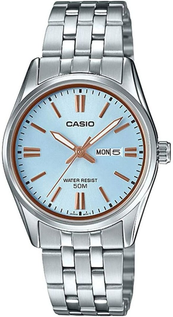 Zegarek Casio Zegarek Damski Casio ENTICER LADY Niebieski ( 36 mm) 1