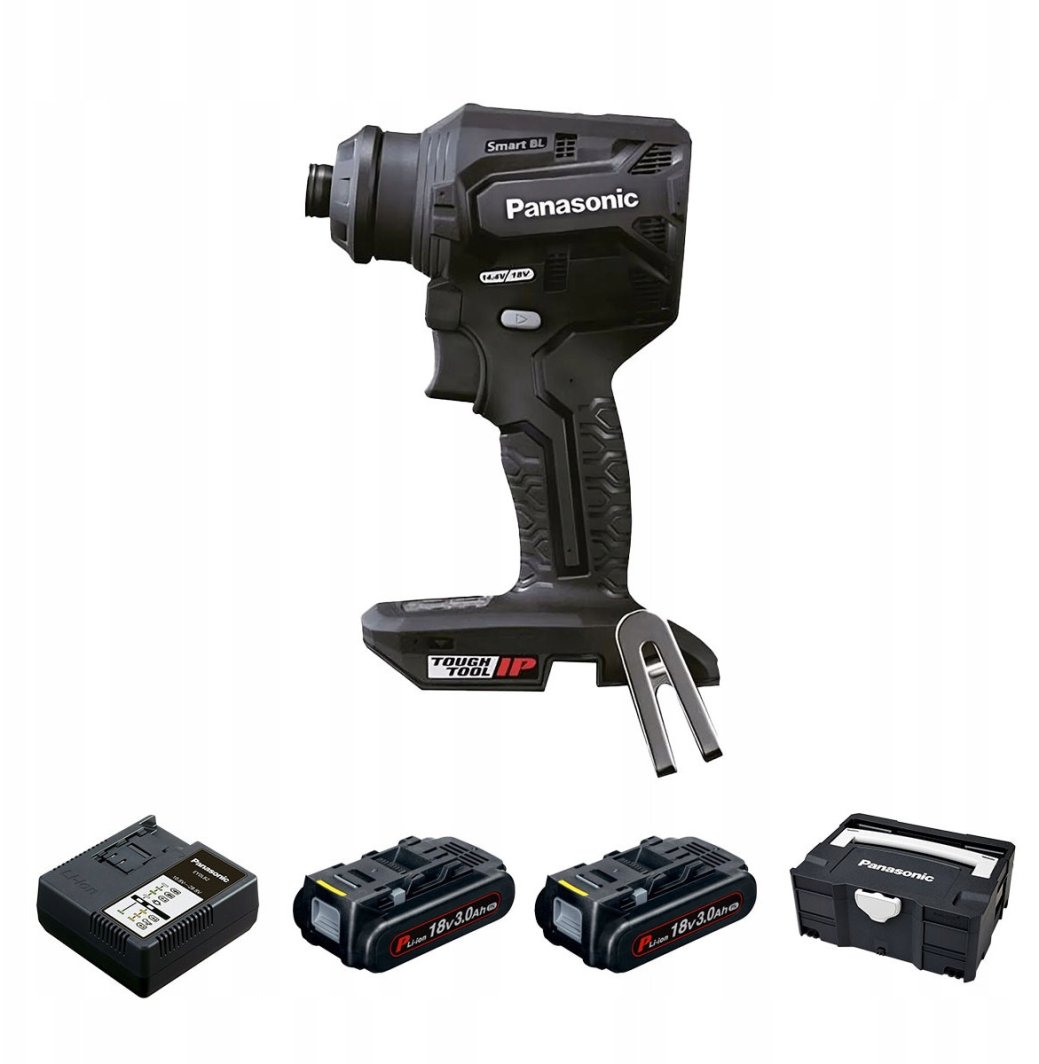 Wiertarko-wkrętarka Panasonic Kompaktowa i lekka wiertarko-wkrętarka 18V Panasonic EY1DD2N18A2B32 w systeinerze, 2 x 18V/3,0 Ah i ładowarka 1