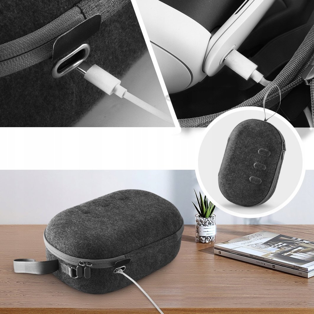 JYS Etui na Gogle Oculus Meta Quest 3 + pasek Elite (JYS