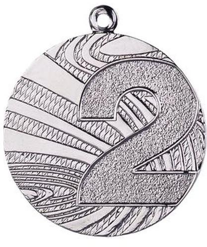 Victoria Sport Medal srebrny stalowy - Szachy z grawerowaniem na laminacie 1