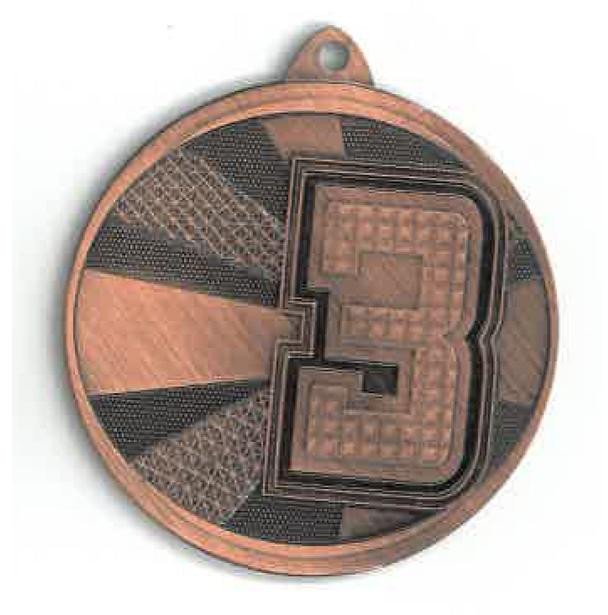 Victoria Sport Medal brązowy stalowy - Szachy z nadrukiem kolorowym LuxorJet 1