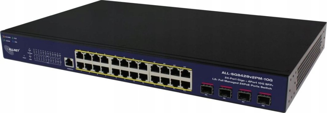 Switch Allnet 24+4P Allnet ALL-SG8428v2FPM-10G POE M