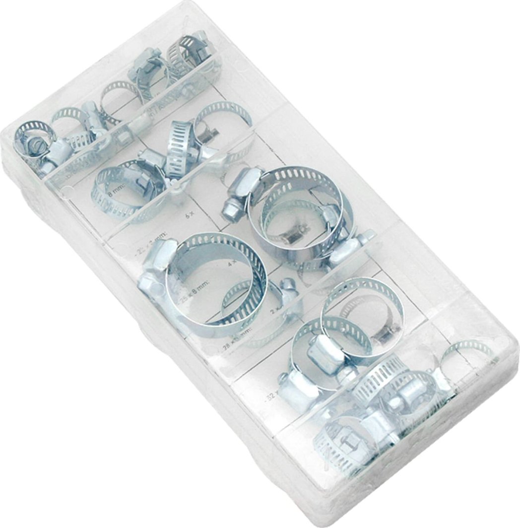 Blow 9808#                Zestaw opasek zaciskowych metalowych 26sztuk 1