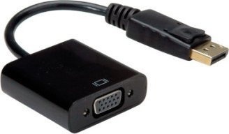 Adapter AV Value Adapter VALUE DisplayPort-VGA, DP męski - VGA żeński, passief 1