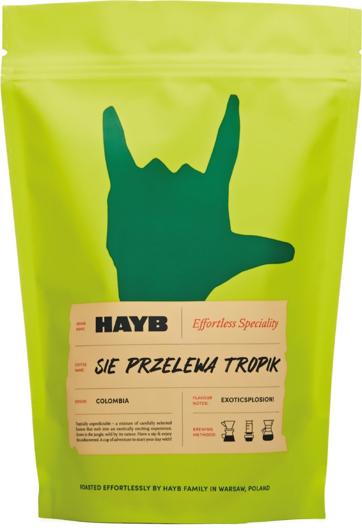 Kawa ziarnista HAYB Sie Przelewa Tropik 500 g 1