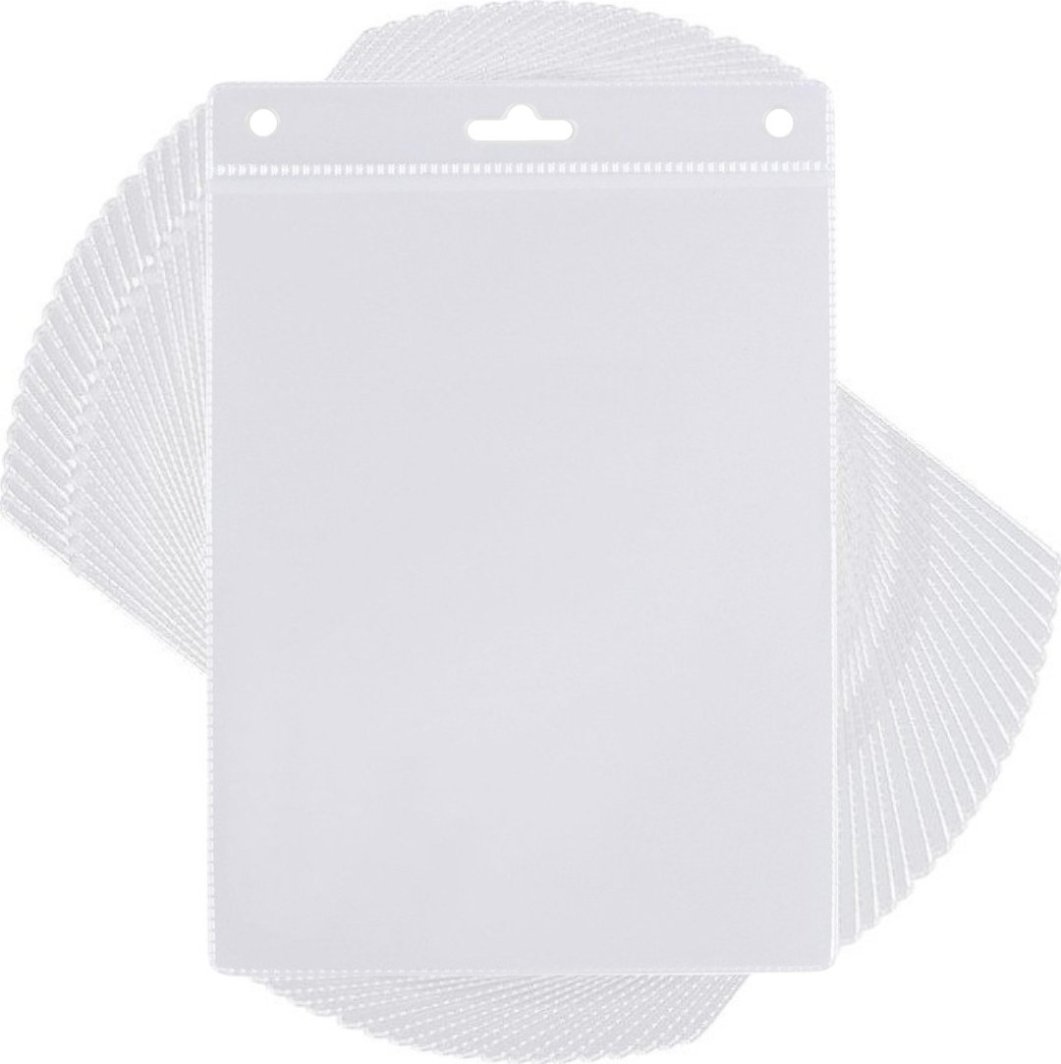 Lean Identyfikator pionowy holder A6 przezrocz targowy kieszonka 115x150mm 20szt 1