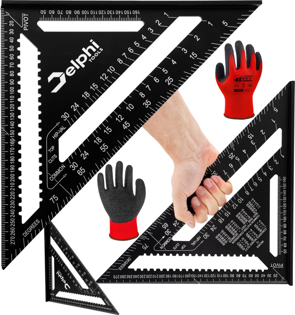 Delphi Tools KĄTOWNIK STOLARSKI CIESIELSKI ALUMINIOWY 12" 1