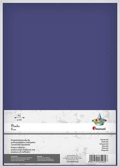 Titanum Pianka A4 5szt. chabrowa 1