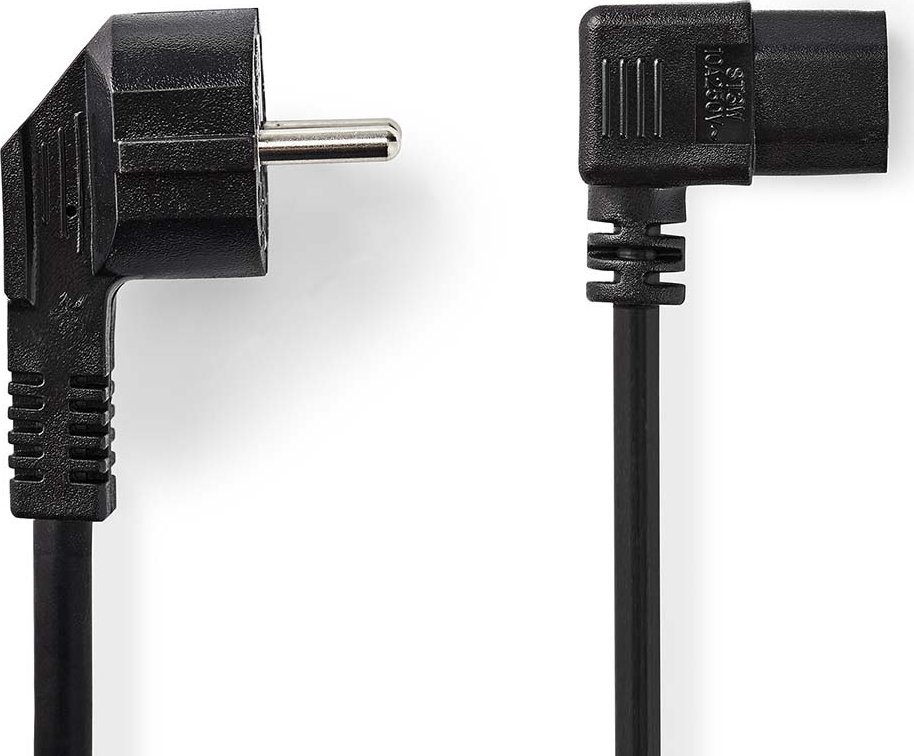 Kabel zasilający Nedis Nedis CEGL10020BK20 kabel zasilające Czarny 2 m Wtyczka zasilająca typu F IEC 320 1