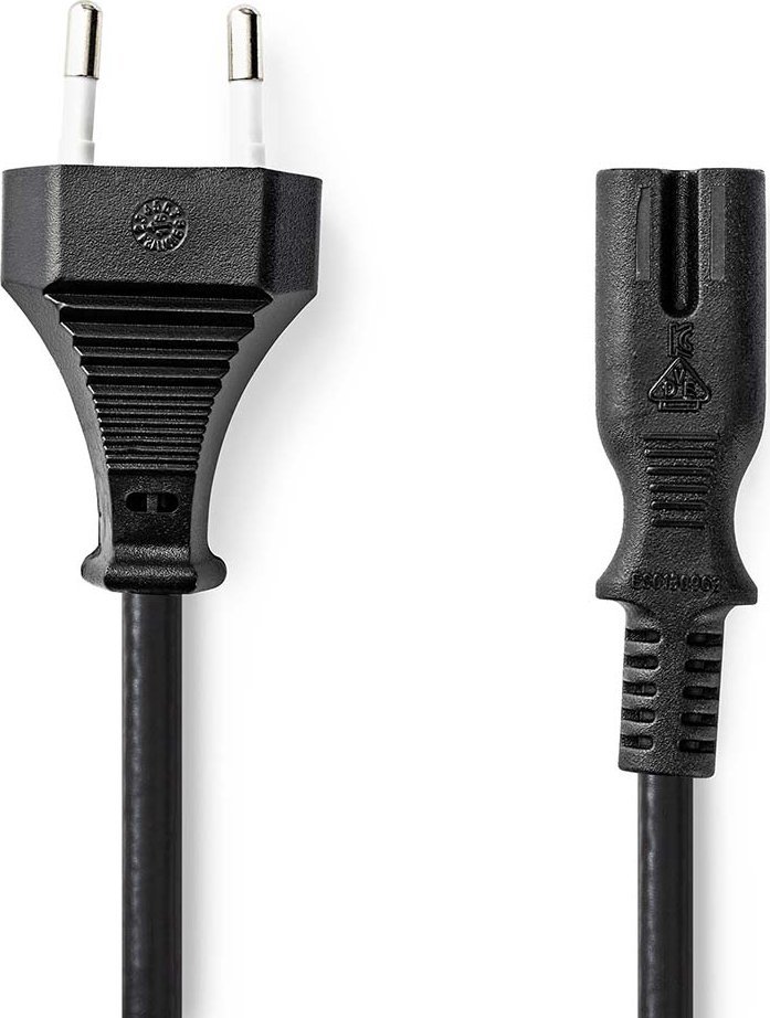 Kabel zasilający Nedis Nedis CEGL11040BK30 kabel zasilające Czarny 3 m C7 panel 1