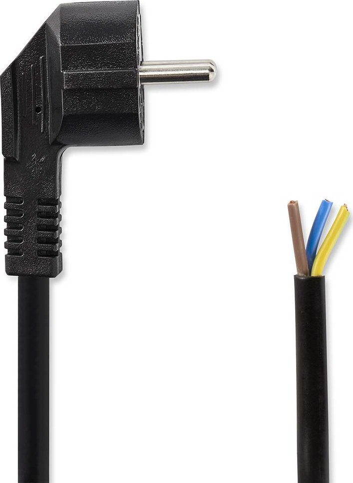 Kabel zasilający Nedis Nedis CEGL11918BK kabel zasilające Czarny 1,8 m Wtyczka zasilająca typu F 1