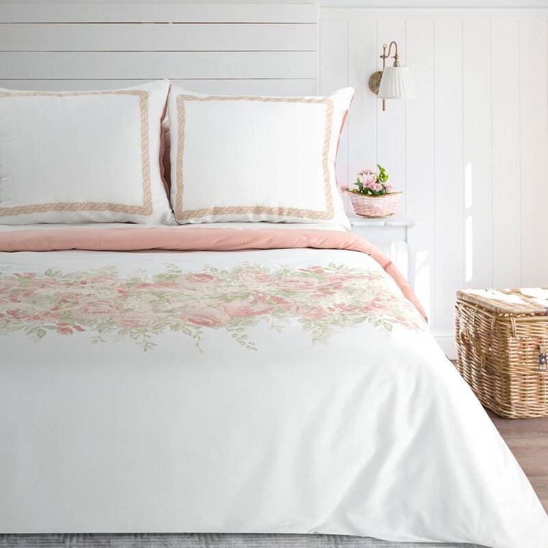 Eurofirany KOMPLET POŚCIELI SATYNOWEJ SPRING 25 220 X 200 CM BIAŁY 1