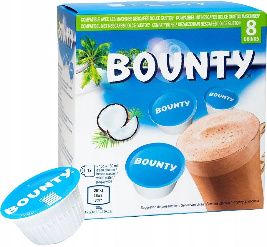 Bounty Kapsułki czekolada kokosowa do Dolce Gusto 8 szt. 1