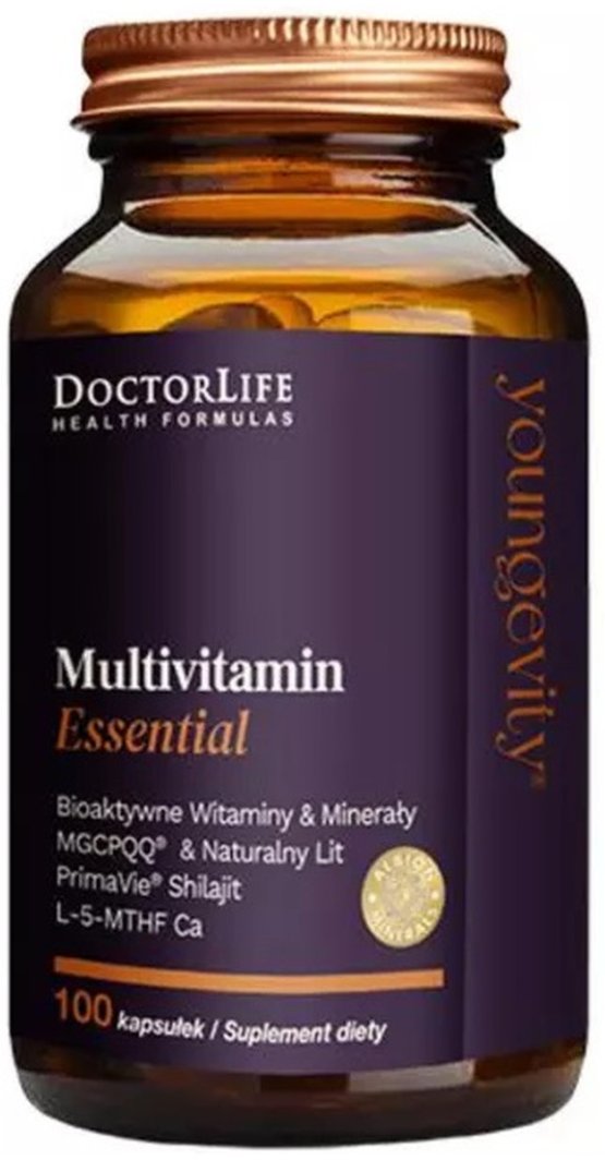 Doctor Life DOCTOR LIFE_Multivitamin Essential bioaktywne witaminy &amp; minerały suplement diety 100 kapsułek 1