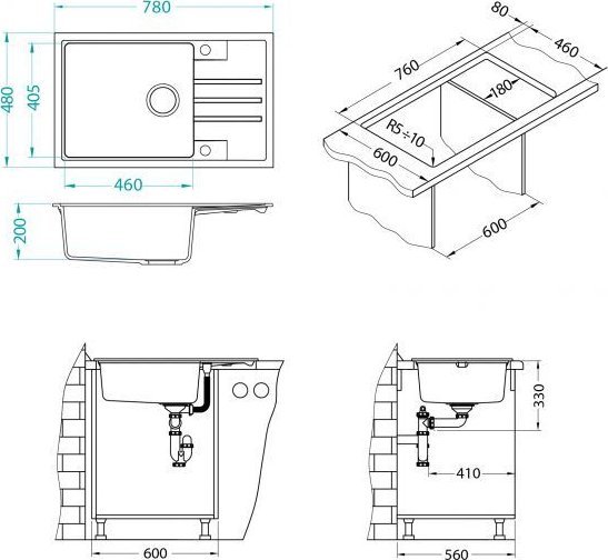 Alveus Alveus Intermezzo 130 twilight 05 (78x48) z syfonem manualnym 1