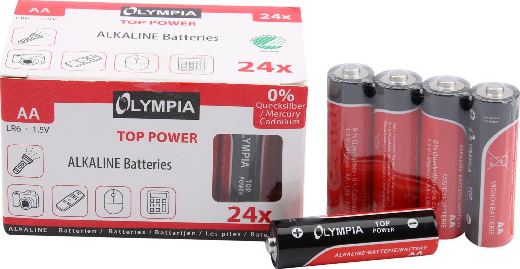 Olympia Olympia Alkaline Batterien AA  24er Pack 1