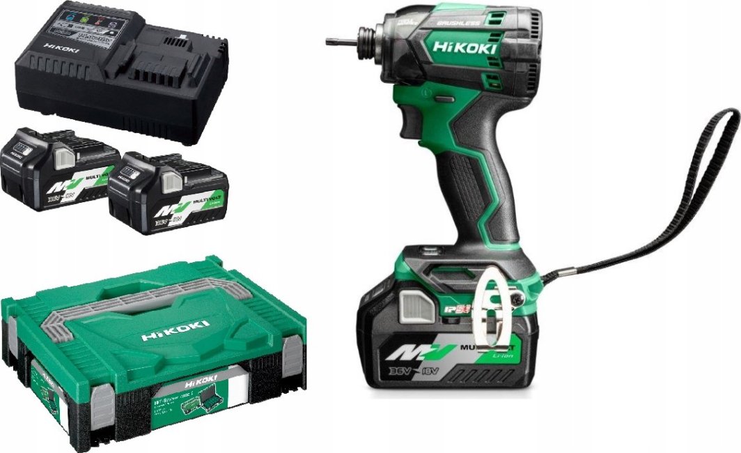 Klucz udarowy Hikoki HIKOKI.IMPACT DRIVER.18V WH18DC SEP 210Nm 2x 36/18V 2.5/5.0Ah MULTIVOLT HITSYSTEM 1