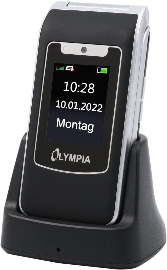 Telefon stacjonarny Olympia Olympia Mobiltelefon Style Duo 4G schwarz inkl. Dockingst. 1