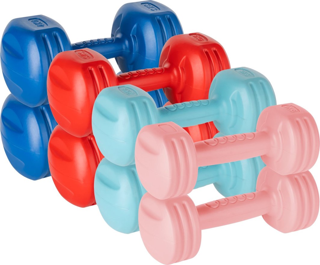 Lot De 2 Haltères Réglables En Bitume (ciment) - Poids Total 20 Kg (2x10 Kg) Avec Poignées Et Fermetures étoile - Pour Musculation Maison