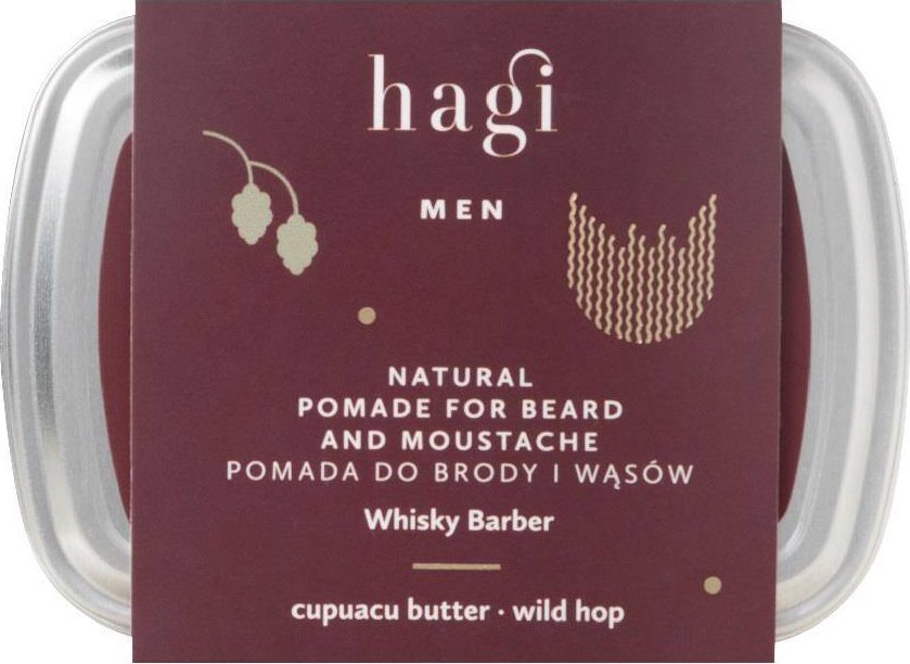 Hagi Hagi Naturalna pomada do brody i wąsów Whisky Barber 70ml 1