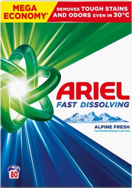 Ariel Proszek do prania Fast Dissolving Mountain Spring 4.4 kg 1