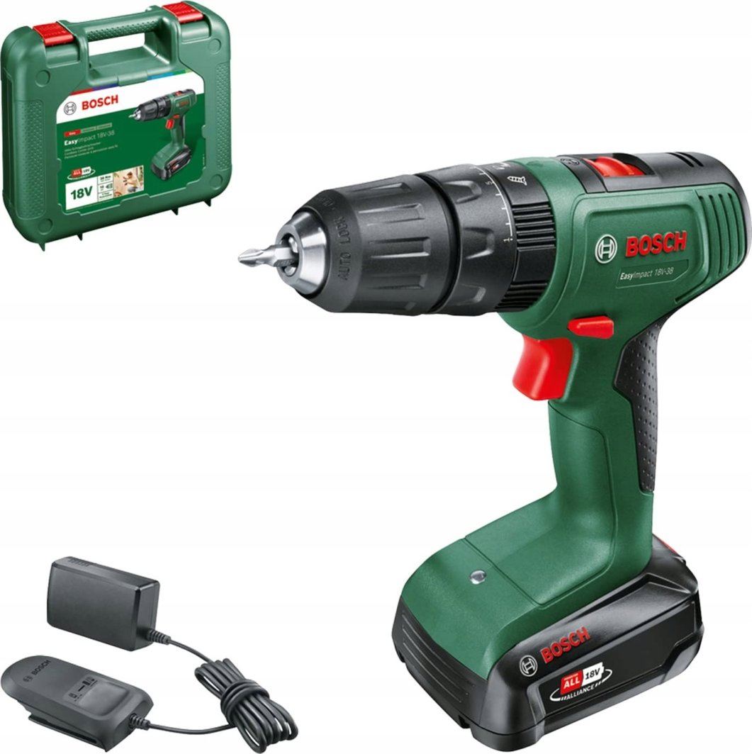 Wiertarko-wkrętarka Bosch EasyImpact 18V-38 18 V 1 x akumulator 2 Ah 1