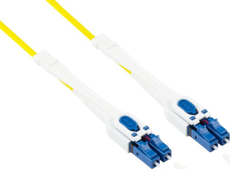 Good Connections LWL Câble patch duplex LC vers SC multimode 50/125 Bleu OM3 - Aqua/Türkis 1 m
