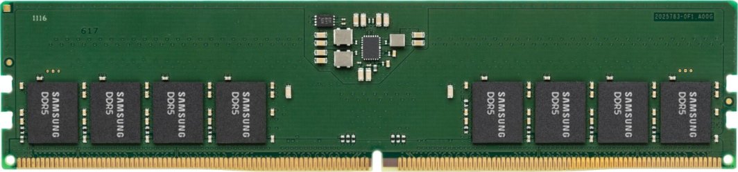Pamięć serwerowa Samsung Pamięć RAM 1x 32GB Samsung NON-ECC UNBUFFERED DDR5 4800MHz PC5-38400 UDIMM | M323R4GA3BB0-CQK 1