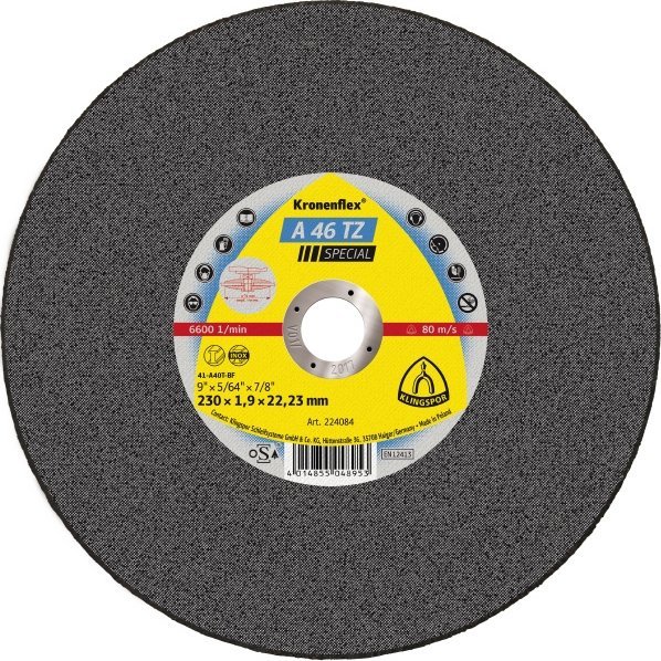 Klingspor KLINGSPOR Tarcza do cięcia Kronenflex A 46TZ Special do stali 12200.0 rpm 125 one size 1