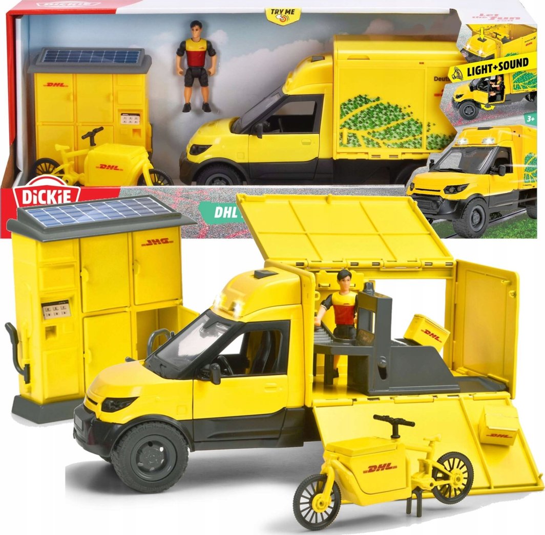 Dickie CITY Zestaw z pojazdem DHL 25cm 1