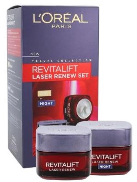 L’Oreal Paris Set L'Oreal Paris: Revitalift Laser Renew, Hyaluronic Acid, Anti-Ageing, Day, Cream, For Face, 50 ml + Revitalift Laser Renew, Hyaluronic Acid, Anti-Ageing, Day, Cream, For Face, 50 ml For Women 1