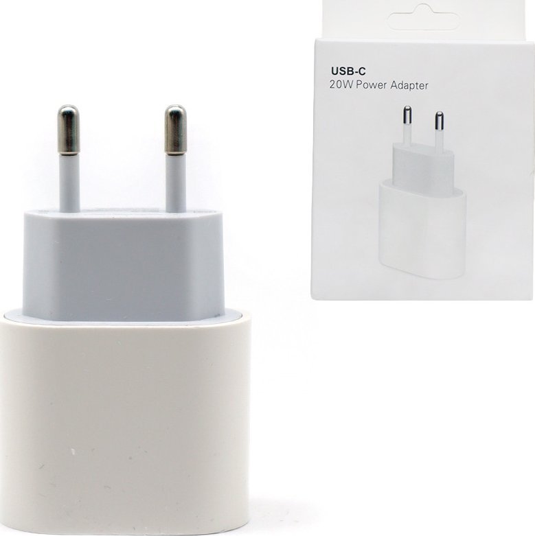 Ładowarka M ECOBOX ŁADOWARKA SIECIOWA IPHONE MU7V2ZM/A 20W USB-C TYP-C PD BOX SINGLE APPX 1