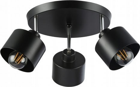 Lampa wisząca Orno Loftowa lampa sufitowa (wisząca) LED E27 - czarna x3, okrągła 1