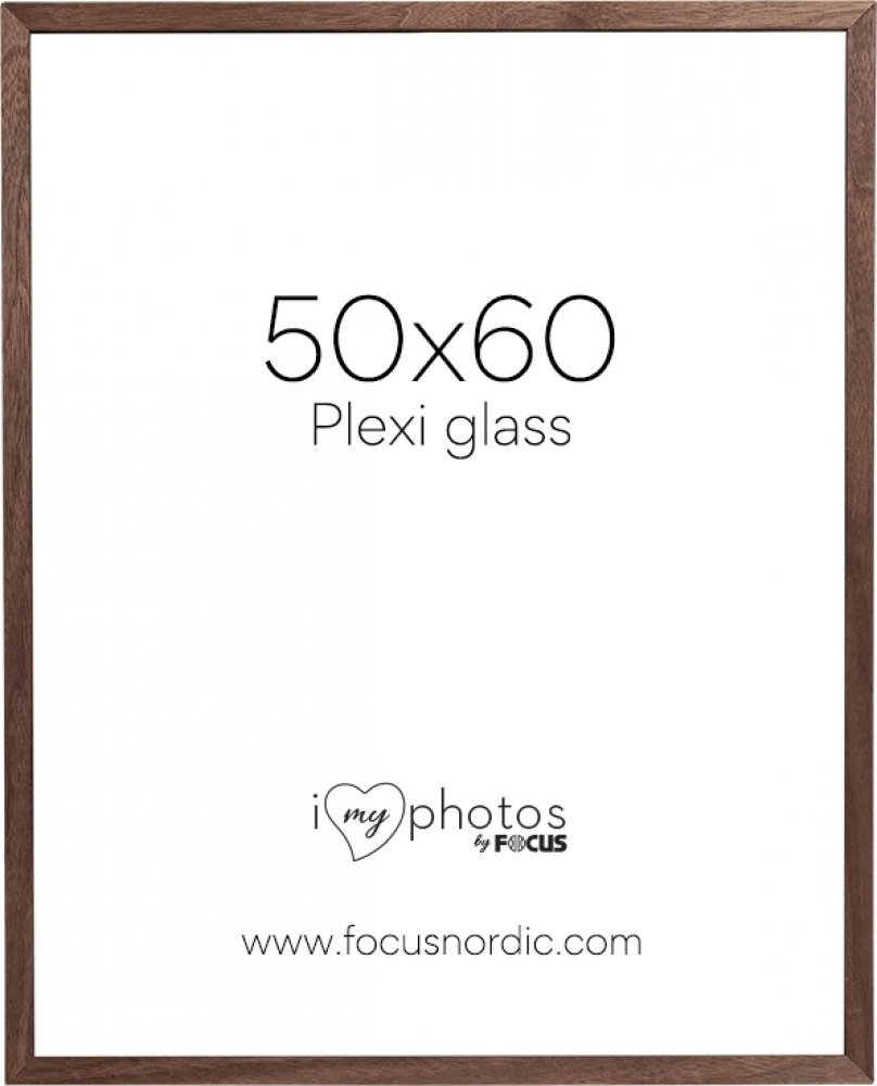Ramka Focus Focus Soul Walnut veneer 50X60 Plexi