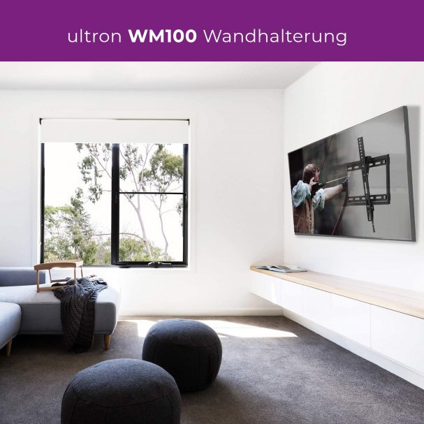 Ultron Ultron Wandhalterung Flatscreen WM100 23"-56" Neigung 1