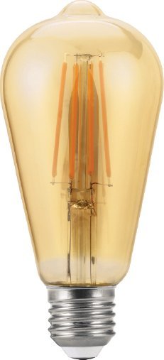 BestService Żarówka LED Lumax Amber LC151 12W E27 ST64 1300LM bursztynowa dekoracyjna filament 1