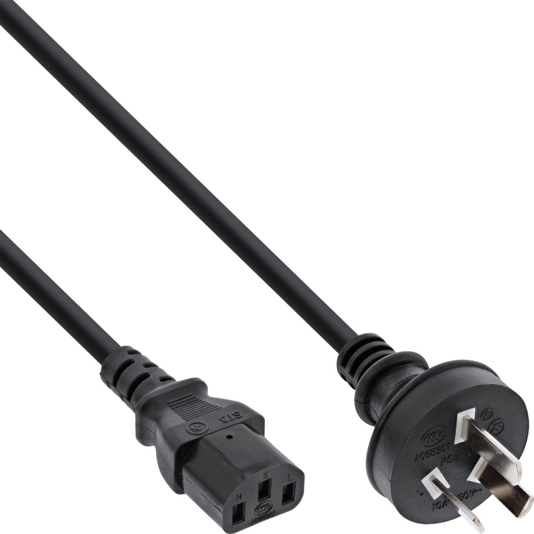 Kabel zasilający InLine InLine® Power cable, China plug to IEC, black, 5.0m 1